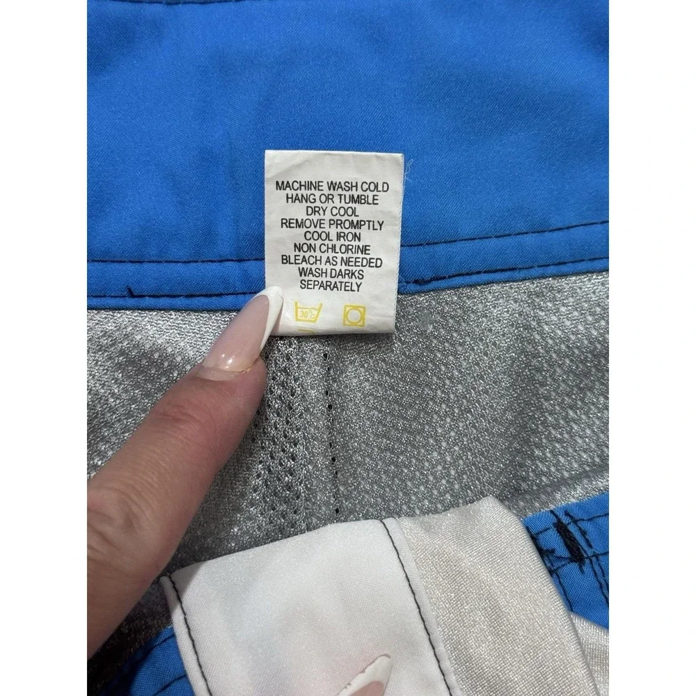 Y2K Vintage Quicksilver Colorblock Board Shorts Men's Size 33